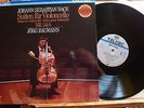 1st German Teldec DMM 6.43045 Jörg Baumann - Bach Solo Cello Suites 5&6 NM