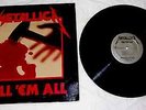 Metallica Kill 'em All [LP] 1983 Rock