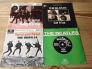 THE BEATLES 4 X 7 INCH SINGLES IN PICTURE SLEEVES INC LET IT BE* ALL EXCELLENT