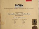 PIERRE FOURNIER - BACH CELLO SUITES 3 + 4 -  ARCHIV Red Stereo LP