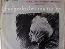 COMPLETE NOCTURNES FROM GABRIEL FAURE BY GERMAINE THYSSENS-VALENTIN, COVER VG-