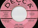 R&B-Jean Carter on Decca 31965-DJ Copy-Like One / That Boy Ain't No Good-LISTEN