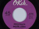 Northern Soul 45 MAJOR LANCE Investigate OKEH VG++/VG+ HEAR