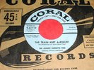 JOHNNY BURNETTE TRIO Train Kept A-Rollin' 45 Killer Rockabilly Orig Coral BEAUTY