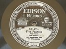 EDISON RECORD #52147 FIVE PENNIES   RED NICHOLS / MY NEW YORK   IRVING BERLIN