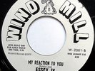 ESSEX IV 45 My Reaction To You / My Heart NEAR MINT Northern Soul CROSSOVER e491