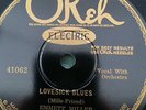 Okeh 41062 EMMETT MILLER Lovesick Blues E+/EE- A-1 stampers 1928 78 rpm