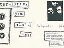 SLEATER KINNEY YOU AIN’T IT 1994 US 7” VINYL