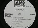 Led Zeppelin II Rare White Label Promo LP