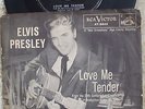 Elvis Presley - Love Me Tender -  Black / White PS + RARER Lined 45