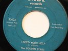 THE GOLDEN STARS-I NEED YOUR HELP /HE'S ALL RIGHT-GOSPEL R&B 45 on JADE
