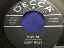 Hear Rare Rockabilly 45 : Buddy Holly   Love Me   You Are My One Desire   Decca