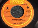 LEN WOODS I'm In Love   Do It Funky REVUE Northern Soul Funk 45 Promo