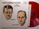 KENNETH REXROTH & LAWRENCE FERLINGHETTI in the cellar - beat poetry RED insert