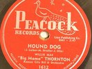 BIG MAMA THORNTON Hound Dog / Night Mare 1612 PEACOCK 78 RARE VG