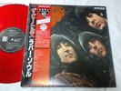BEATLES RUBBER SOUL JAPAN 1986 UK CUTTING MONO RED VINYL w/WIDE RED OBI EX