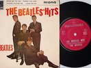 The Beatles' Hits First Issue Red & silver Parlophone New Zealand  45 7