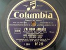Josephine Baker J'ai Deux Amours Columbia DF 229