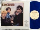 U2. OCTOBER. Australia only rel. on blue colour vinyl.