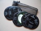 RECORD COASTERS set of 6 THE BEATLES  60's DRINK MATS gift bagged PARLOPHONE 1