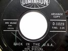 RON WINTERS & PATRIOTS 45 Back In USA / Let Me Prove PROMO Rockabilly R&B w2670