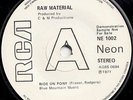 RAW MATERIAL  RIDE ON PONY  UK ORIG DEMO ISS  NON LP PROG ROCK THRILLER