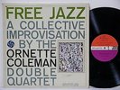ORNETTE COLEMAN DOUBLE QUARTET Free Jazz 1961 LP with Die-Cut GF ATLANTIC 1364