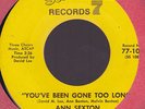Ann Sexton Northern Soul 45 on Seventy 7 #104