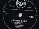 ELVIS PRESLEY  S/A PRESSING - A BIG HUNK O' LOVE - MY WISH CAME TRUE