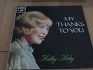 KATHY KIRBY MY THANKS TO YOU ORIGINAL UK COLUMBIA SCX 6259 BLUE/BLACK LABEL