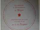 TRIO PASQUIER Serenades by MOZART Rare French 10' DISCOPHILES FRANCAIS DF 45