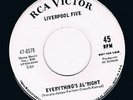 LIVERPOOL FIVE everything's al'right / that's what i want HEAR 60s GARAGE mod
