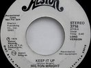 MILTON WRIGHT Keep It Up SOUL FUNK original press VERY RARE PROMO 45 Listen