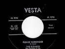 CLASSIC VOCAL GROUP DOOWOP-ELDAROS-VESTA 102-PLEASE SURRENDER/ROCK A BOCK