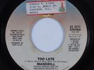 70s Soul 45 MANDRILL Too Late ARISTA HEAR