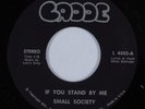 Crossover Soul 45 SMALL SOCIETY If You Stand By Me CADDE NM HEAR
