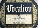 Vocalion 1003 Three Jolly Miners PIG ALLEY STOMP 1926 VG+ 78 rpm