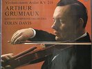 GRUMIAUX MOZART Violin Concertos 3 & 5  LSO DAVIS PHILIPS STEREO 835 112 A MINTY