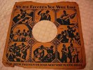 RARE RECORD SLEEVE VICTOR Rare Race Records Sleeve