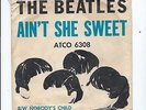 4 vintage Beatles records Swan  Atco  picture sleeves Ain't She Sweet  +++++++++