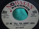 Rare Teen Bopper 45 : Ray Ruff   Let Me Tell You About Linda   Norman 524