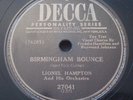 Lionel Hampton & Sonny Parker - Cannon Ball Express / Birmingham Bounce - Decca