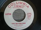 RARE PSYCH LED ZEPPELIN ROBERT PLANT 45 rpm LISTEN on COLUMBIA WL PROMO lb1966