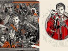 Tyler Stout Guardians of the Galaxy Mondo Vinyl w/ Quill Print Playlist Purple