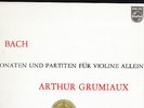 PHILIPS - BACH - GRUMIAUX SONATES & PARTITAS FOR SOLO VIOLIN COMPLETE 3LP IN BOX