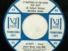 Northern Soul 45 Melinda Marx it happens same old way Rare VJ Promo *EX+
