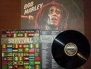 LP BOB MARLEY Survival (Island 79 ITALY) 1st ps reggae inner poster RARE EX