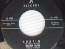 BEACH BOYS Surfin / Luau ORIGINAL  X-Records FIRST pressing 45 e559