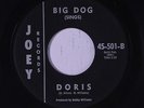 BIG DOG & GROUP: Doris 45 rare Vocal Groups