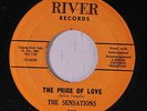SENSATIONS: The Price Of Love / Don't Take Your Love 45 Vocal Groups